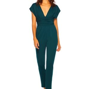 Susana Monaco gathered v jumpsuit